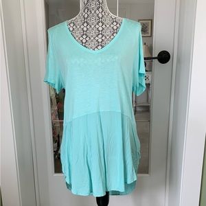 🏝️ Two by Vince Camuto Short Sleeve Top XL